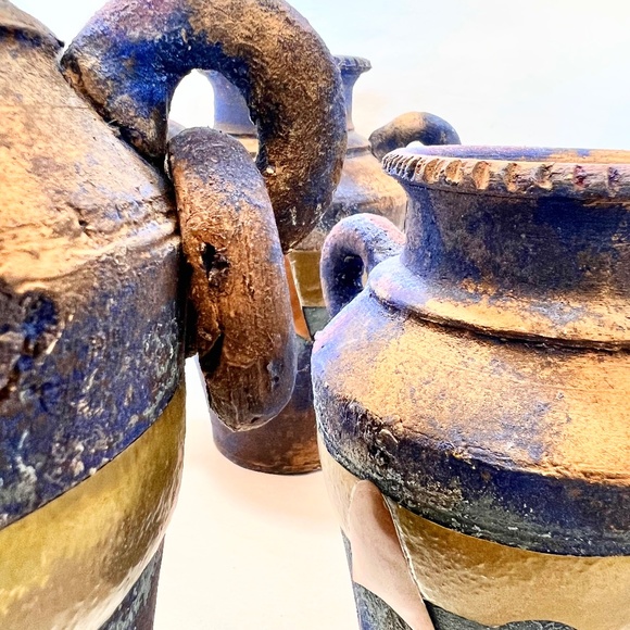 Designer clay pots, Vase, Jug for Flowers, Vintage vase, 3 piece - Picture 5 of 8